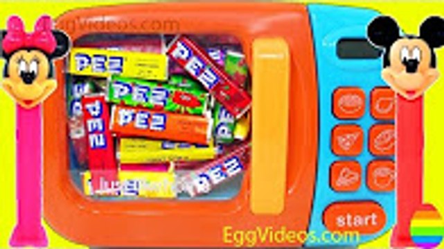 Videos for kids, Paw Patrol Surprise Toys Microwave PEZ Mickey Mouse Clubhouse Play Doh Ice Cream Toys