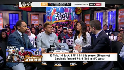 Tyrann Mathieu Calls Arizona Cardinals' 2016 Season 'Inconsistent' _ First Take-A7eVmx8YonI