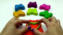 Играть и изучать цвета с пластилином бабочка сердце звезды формы развлечения и творческие для детей