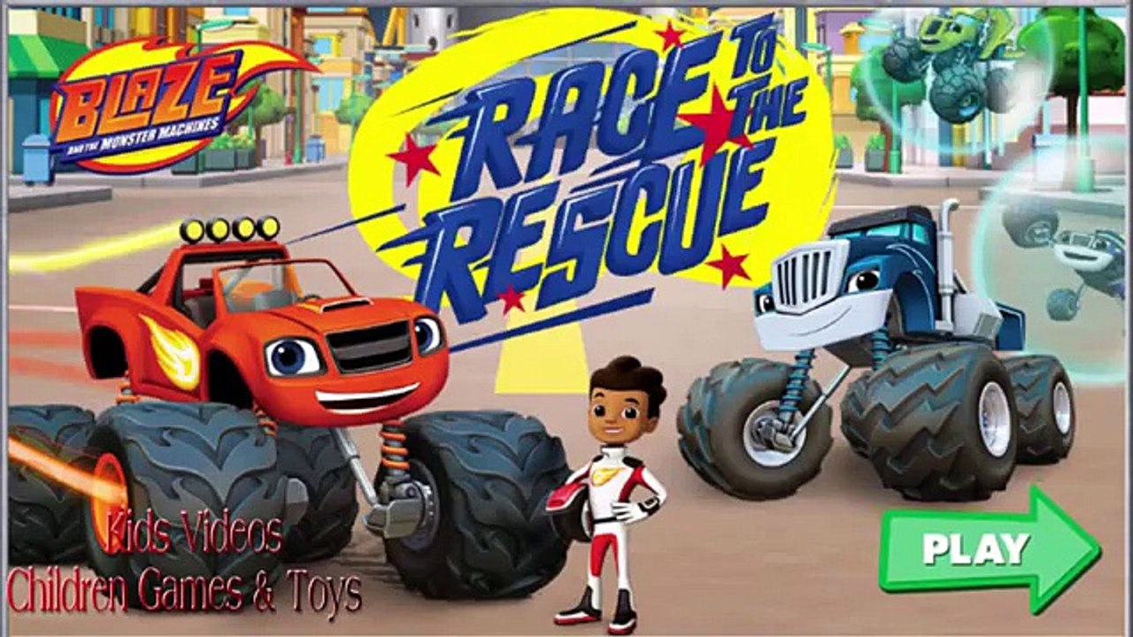 Blaze and The Monster Machines nick jr Nickelodeon - Blaze Race to the Rescue! Nick Jr Game For Kids