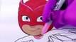 PJ Masks Owlette Coloring Page! Fun Coloring Activity for Kids Toddlers Children