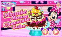 Baby Game: Disney Minnie mouse making chocolate cake