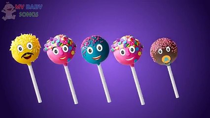 Cake Pops Lollipop Finger Family nursery rhyme