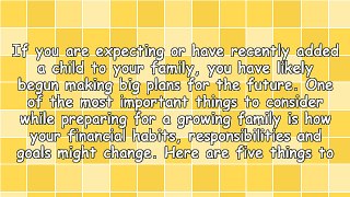 Five Tips: Preparing for Your New Addition to the Family