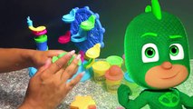PJ MASKS GEKKO Play Doh Rainbow Cake Surprise Toy Learning Colors Learn To Count for Toddlers