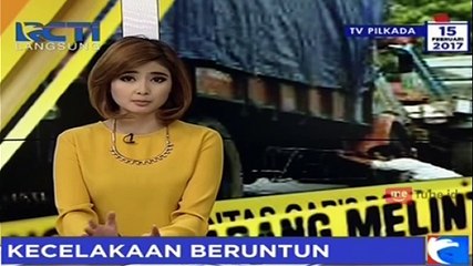 Lepas Kendali, 2 Kendaraan Rusak Berat Setelah Bertabrakan