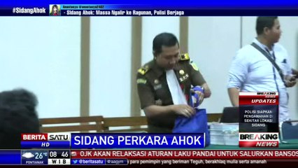 Suasana Ruang Sidang Kesembilan Ahok Sebelum Dimulai