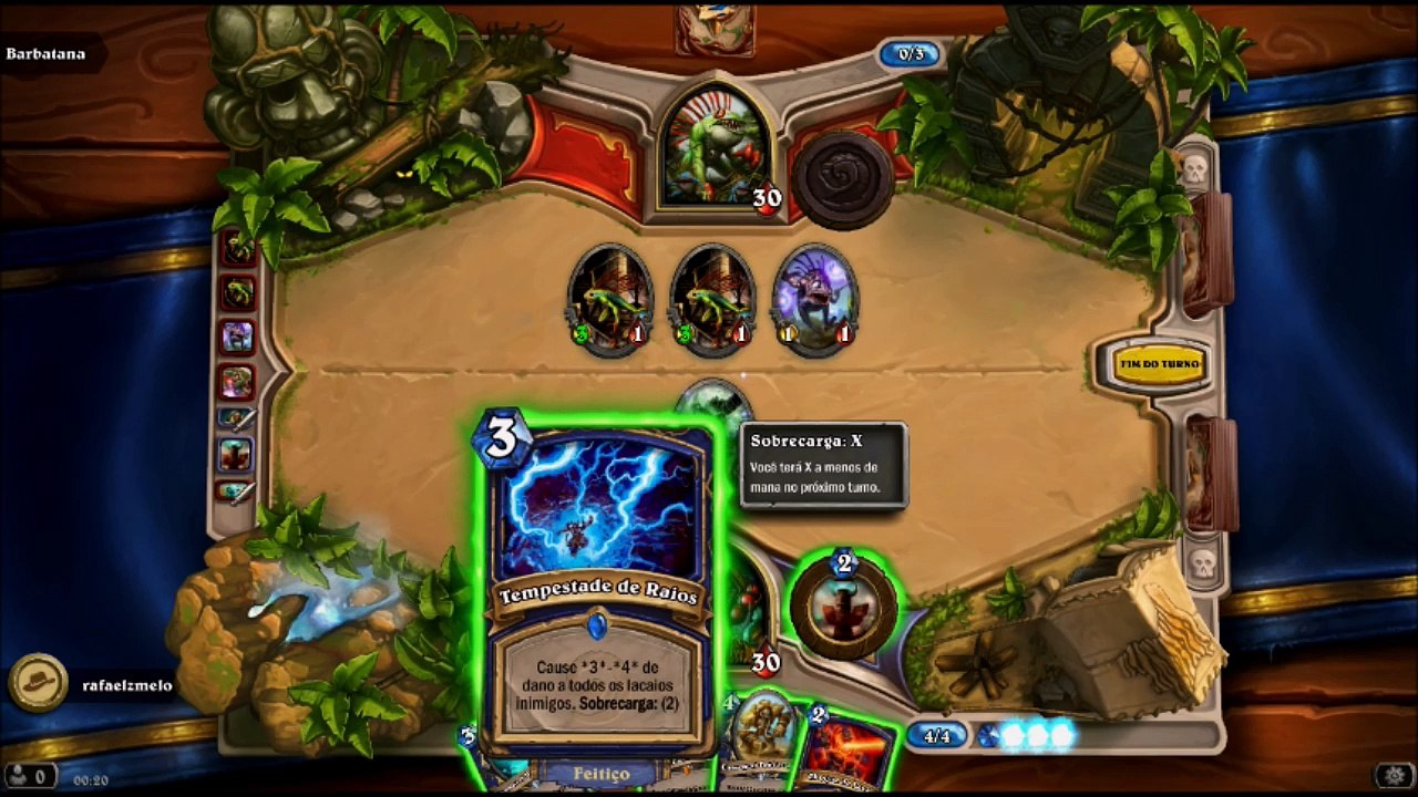 Hearthstone Desafio de classe parte 24 Xamã vs Barbatana