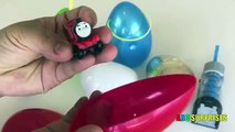 Easter Eggs Surprise Toys Thomas and Friends minis Launcher Learn Colors Toy Trains for Kids