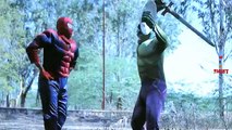 Funny SuperHeroes Movie In Real Life | Spiderman Vs Hulk Sword Fight Epic Rap Battle In Jungle