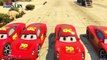 Lightning McQueen Transportation - Disney Cars in Spiderman Cartoon for Kids Nursery Rhymes Songs 2