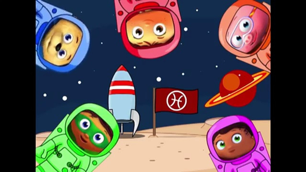 SUPER WHY Out Space Fingers Painting / Family Finger Song Nursery Rhymes Lyrics