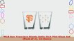 MLB San Francisco Giants Satin Etch Pint Glass Set Pack of 2 16Ounce 4054a8aa