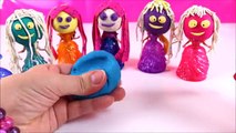 Disney Princess Play doh Sparkle Dresses Elsa Magiclip Finger Family Kids Nursery Rhymes Songs