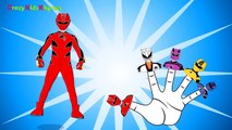 Finger Family (Power Rangers Family) Nursery Rhyme - Kids Animation Rhymes Songs - Daddy Finger Son