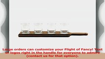 Handmade Deluxe Professional Black Walnut Beer Flight with Chalkboard 5Piece  4ca21bd5