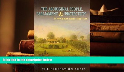 BEST PDF  The Aboriginal People, Parliament and  Protection : In New South Wales, 1856-1916 (NSW
