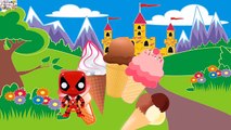 Deadpool Ice Cream Finger Family Song for KIDS Nursery Rhymes