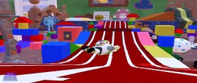 Sheriff Woody and Buzz Lightyear Toy Story Race W/ Nursery Rhymes for Kids