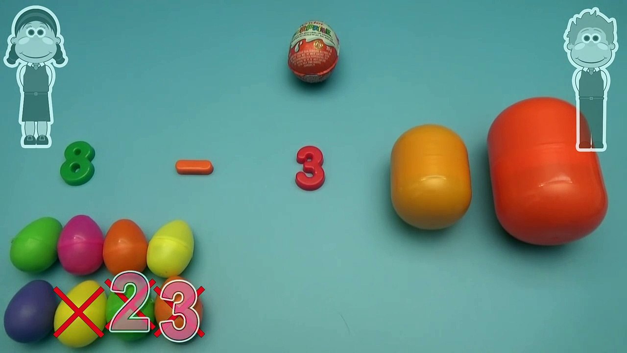 Disney Frozen Kinder Surprise Egg Math Question!  Learn Subtraction with Big Mouth Academy! Lesson 8-2L-kxUOkhK4