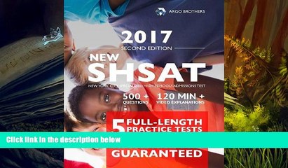 Audiobook  New York City NEW SHSAT Test Prep 2017, Specialized High School Admissions Test (Argo