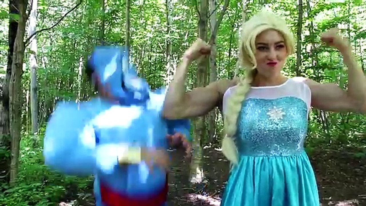 Spiderman & Frozen Elsa vs Maleficent, Joker! w/ Pink Spidergirl Hulk Supergirl Prank! Sup