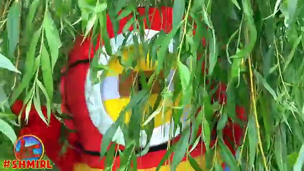 SPIDERMAN POO COLORED BALLS! Spider-man Rainbow Colored Balls - Funny Superhero Movie in Real Life