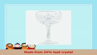Handcut Crystal Champagne Saucer with Stem Mouth Blown in a Pinwheel Design 6 Ounce Set of 964335fc