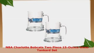 NBA Charlotte Bobcats Two Piece 15Ounce Glass Tankard Set 499b946c