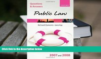 PDF [FREE] DOWNLOAD  Q and A: Public Law 2007-2008 (Blackstone s Law Questions and Answers) TRIAL