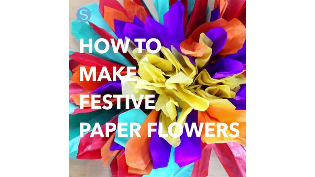How to make your own festive paper flowers