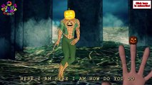 Spooky Skeleton & Scary Pumpkin Finger Family Rhyme for Kids | Finger Family Songs for Halloween