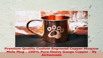 Premium Quality Custom Engraved Copper Moscow Mule Mug  100 Pure Heavy Gauge Copper  By dda5013c