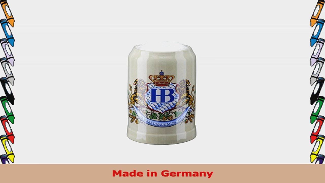 Hofbrauhaus Munchen Munich Lion Crest Stoneware German Beer Stein 1 L 96b3f311