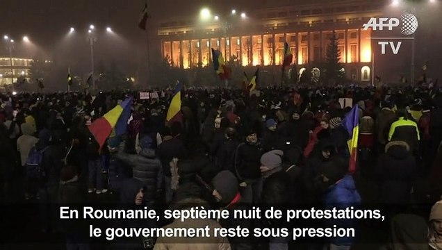 Roumanie: septième nuit de manifestations contre le pouvoir