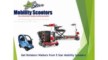 Get Rollators Walkers from 5 Star Mobility Scooters