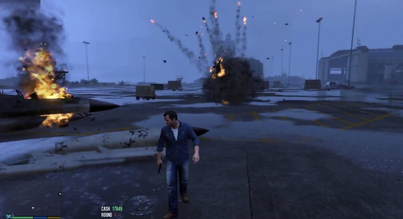 Zombies mod in military base. Zombies mod for Grand Theft Auto 5 . Zombie apocalypse. Part 1