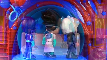 PJ Masks Owlette Catboy Gekkos Headquarters Playset Gets Slimed By Romeo Luna Girl Night Ninja