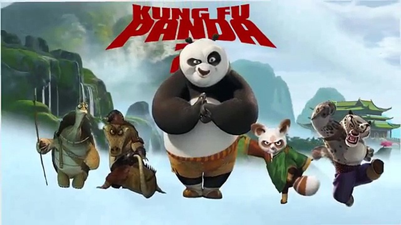 Kung Fu Panda Finger Family Nursery Rhyme for Children 4K Video