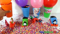 Thomas Friends Balloons Surprise Cups Popping Peppa Pig Horse Masha Frozen Spiderman Toys for Kids