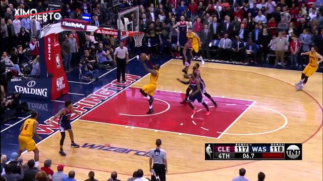 LeBron James Blows the Game-Winner Cavaliers vs Wizards February 6, 2017 2016-17 NBA Season
