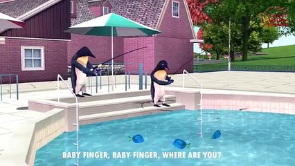 Пингвин Finger Семья | Пингвин Семья Палец Песня | Мультфильм Детские Стишки