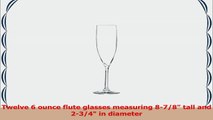 Libbey 6Ounce Clear Domaine Champagne Flute Glass Set of 12 89c99031