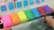 How To Make Glitter Rainbow Clay Slime Case Recipe DIY PomPom ! 약통 반짝이 무지개 액체괴물 만들기!! 액괴 점토 슬라임