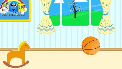 Surprise Eggs Learn Colors ★ Coloring Book: 3D SPORTS BALLS ★ Teach Colours for Kids Baby Toddler
