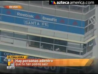 Espectacular rescate de incendio en Santa Fe / Mexico DF