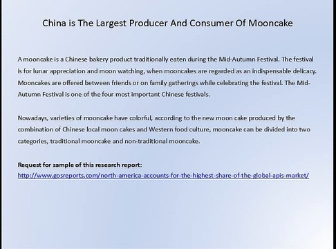 China is The Largest Producer And Consumer Of Mooncake