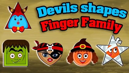 Devils Shapes Finger Family Rhyme | Daddy Finger Family Song | Children Rhyme HD