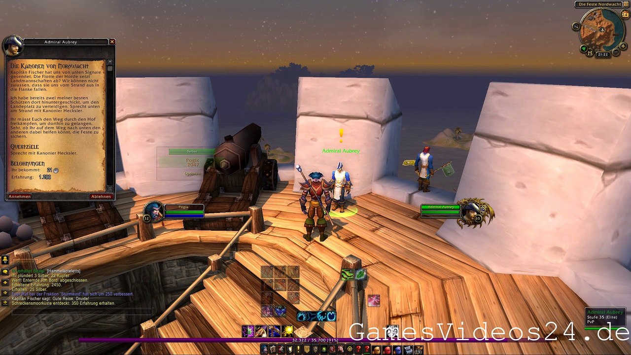 World of Warcraft Quest: Die Kanonen von Nordwacht