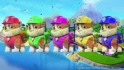 Rubble Paw Patrol Jumping on the Bed - Five Little Paw Patrol Jumping on the Bed Nursery Rhymes
